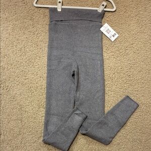 Capezio Charcoal Ribbed Sweater Leggings